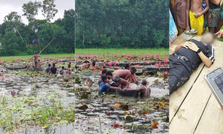 শাপলা বিলে নৌকা ডুবে প্রাণ গেল দুই বন্ধুর