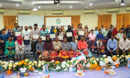 নজরুল বিশ্ববিদ্যালয়ে ডিজিটাল স্কিলস প্রশিক্ষণের সমাপনী ও সনদ বিতরণ