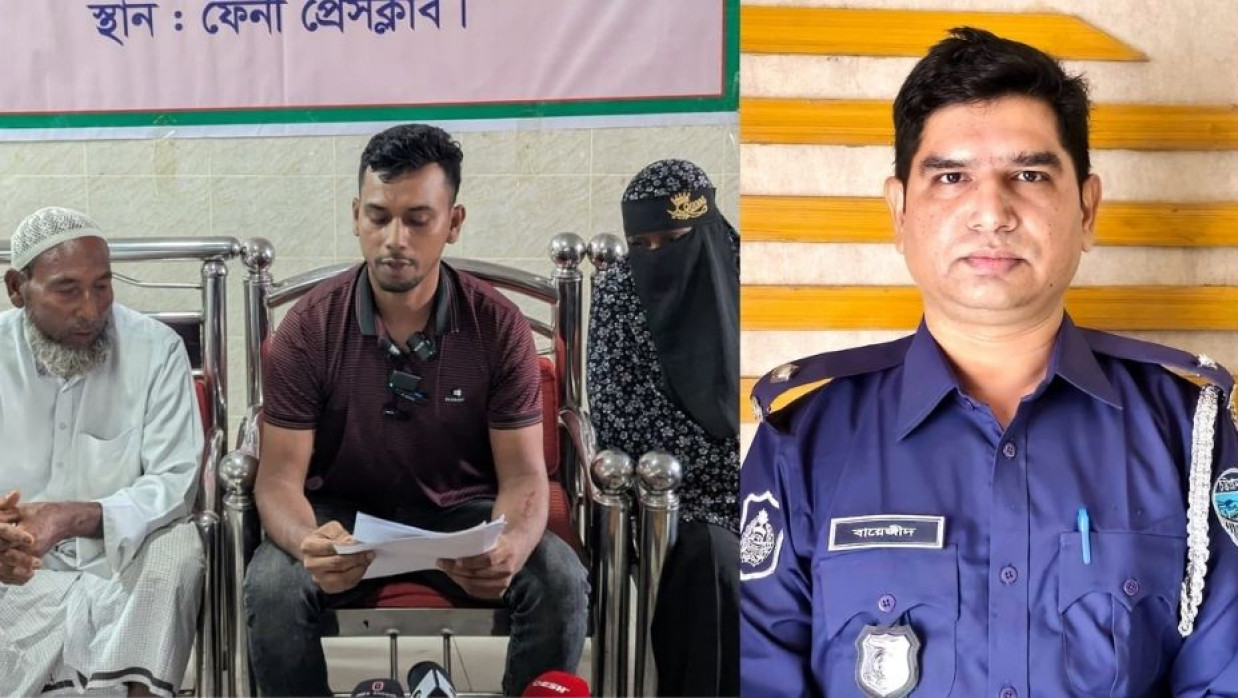 সংবাদ সম্মেলন মো. ইলিয়াছ-ওসি বায়েজীদ আকন