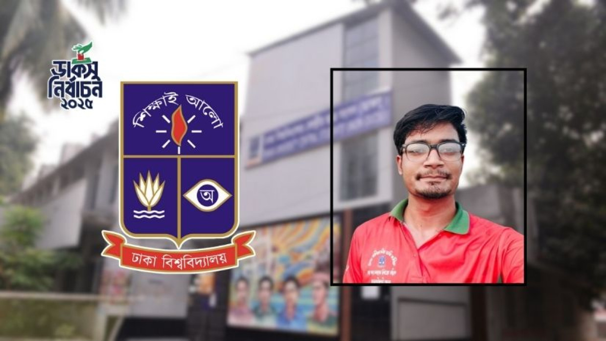 ঢাবি লোগো ও আলী হুসেন