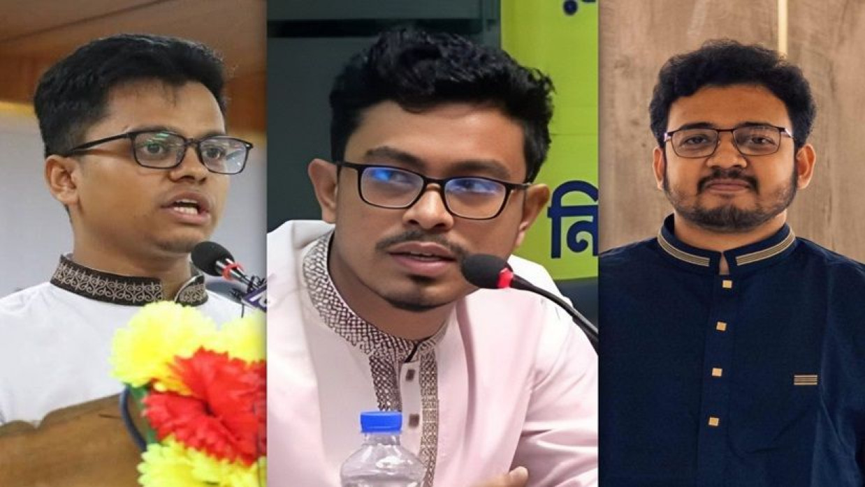 ছাত্রশিবির প্যানেলের ভিপি, জিএস ও এজিএস প্রার্থী