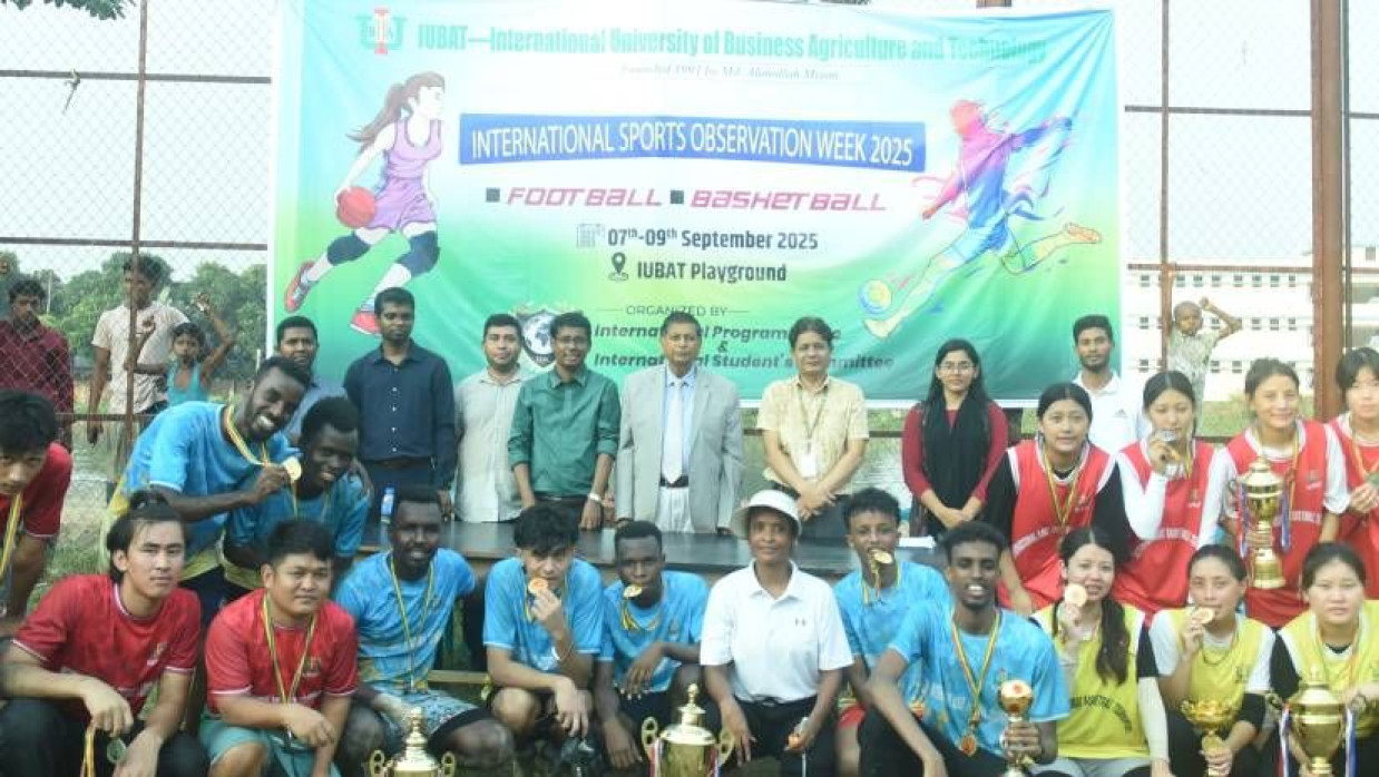 স্পোর্টস অবজারভেশন সপ্তাহে ১৫টি দেশের শিক্ষার্থী, যারা ফুটবল ও বাস্কেটবল প্রতিযোগিতায় নিজেদের প্রতিভা প্রদর্শন করেন
