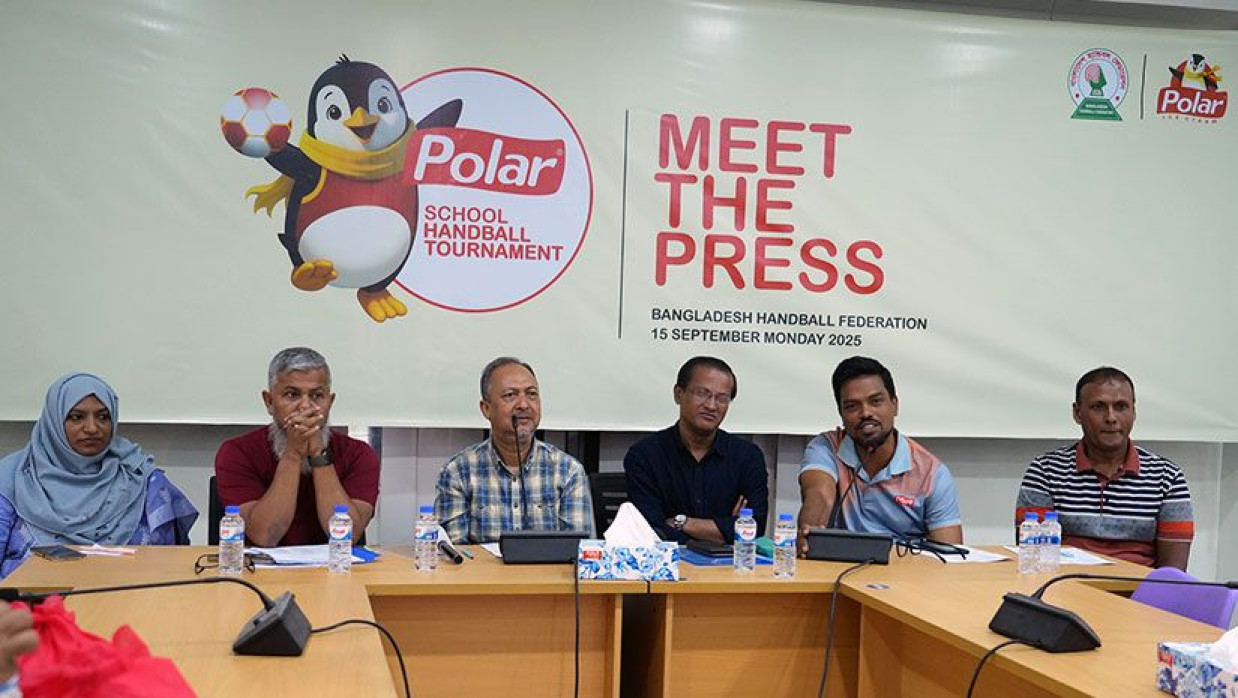 পোলার আইসক্রিম ২৯তম স্কুল হ্যান্ডবল প্রতিযোগিতা উপলক্ষ্যে আয়োজিত সংবাদ সম্মেলন 