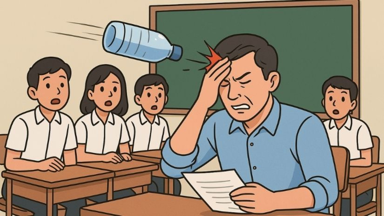 পরীক্ষার হলে ‘বোতল ছুঁড়ে’ মাথা ফাটল শিক্ষকের