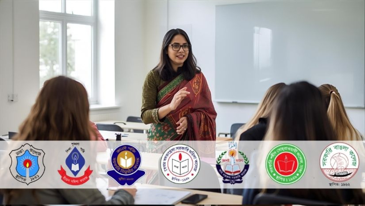 শ্রেণিকক্ষে পাঠদান করাচ্ছেন শিক্ষক 