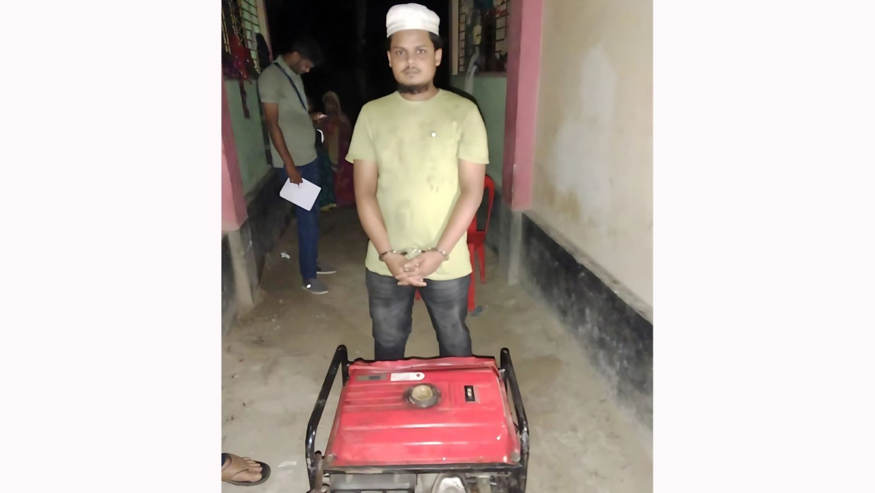 আটককৃত মো.মিজানুর রহমান 