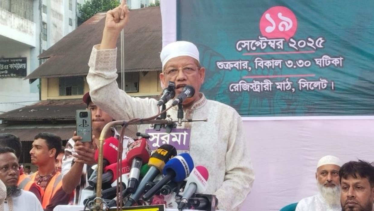 বক্তব্য রাখছেন জামায়াতে ইসলামীর সহকারী সেক্রেটারি জেনারেল ড. এ এইচ এম হামিদুর রহমান আযাদ।