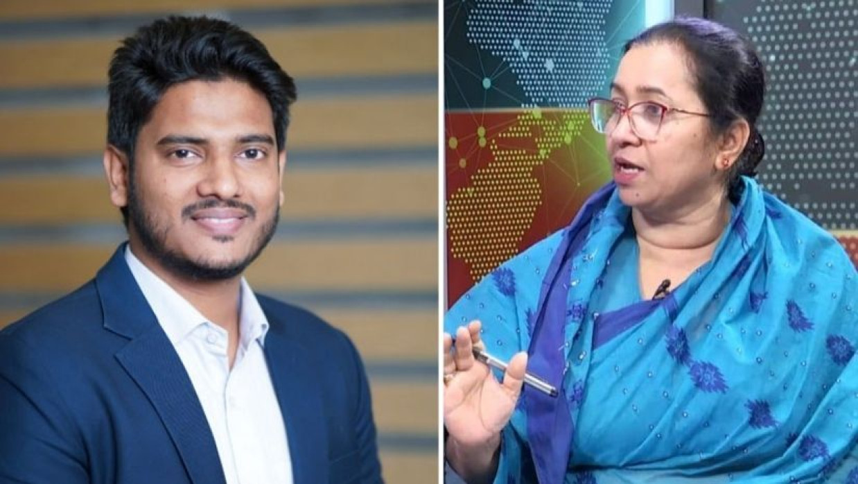 রাফে সালমান রিফাত ও বিএনপি নেত্রী নিলুফার চৌধুরী মনি