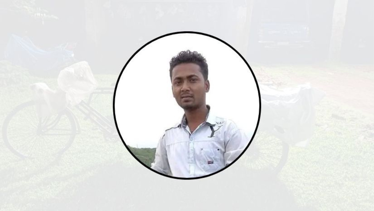 মরদেহ উদ্ধার করা পলাশ সূত্রধরের ছবি