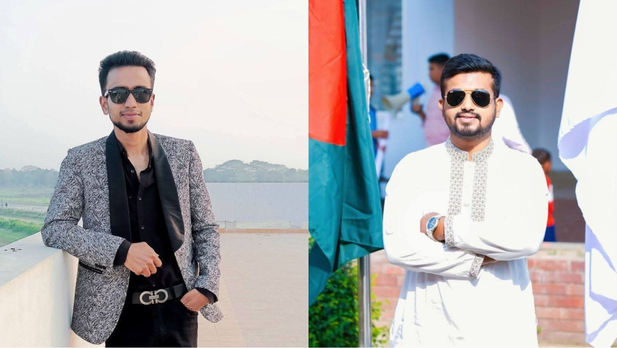 বামে সভাপতি পরাণ ডানে সাধারণ সম্পাদক নাবিল