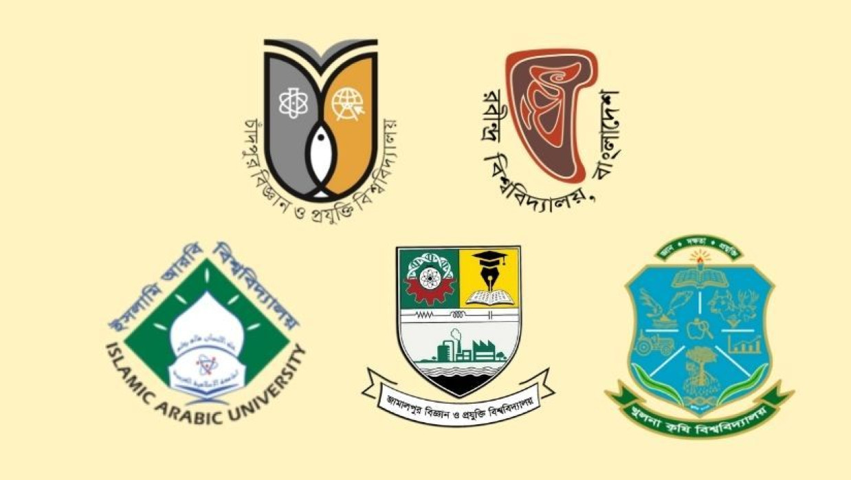 ৫ বিশ্ববিদ্যালয়ের লোগো