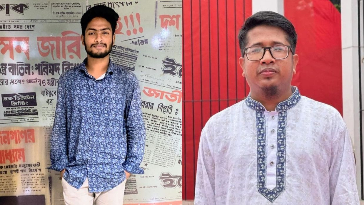 যুবশক্তির নেতা হিফজুর রহমান বকুল ও আসাদুল্লাহ গালিভ আল সাদি