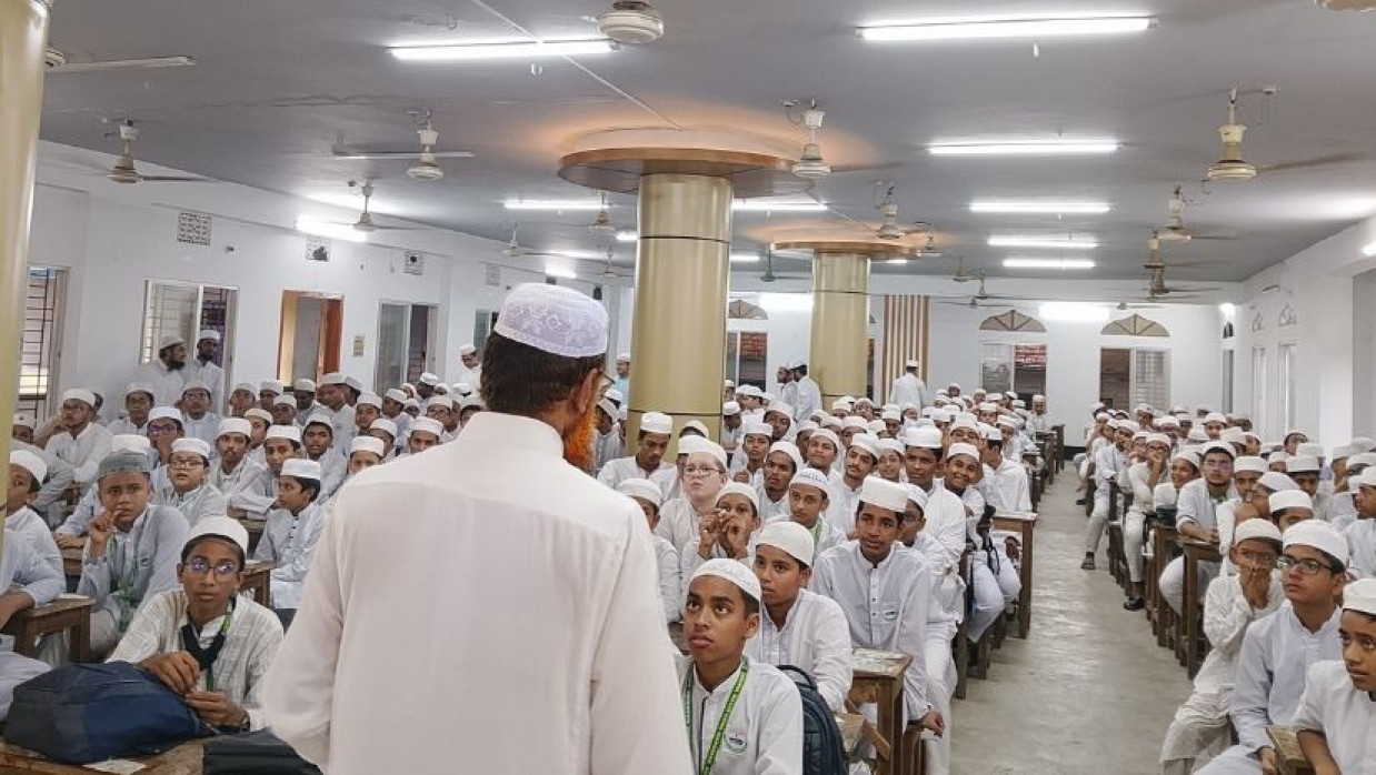 রাজধানীর একটি মাদ্রাসার শ্রেণিকক্ষ 