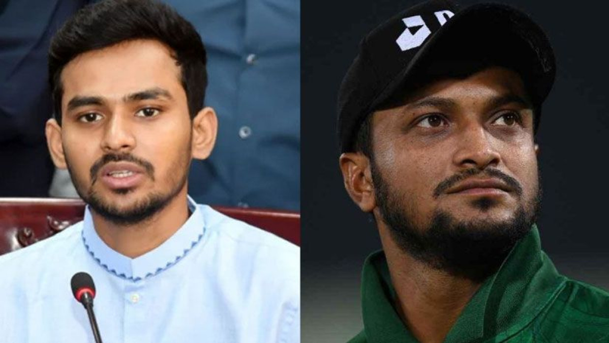 আসিফ মাহমুদ ও সাকিব আল হাসান 