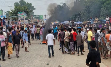 নিজামীপুত্রকে সুবিধা দিতে সীমানা নির্ধারণের অভিযোগ, মহাসড়ক অবরোধে বিএনপি