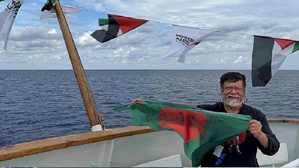 দ্য গ্লোবাল সুমুদ ফ্লোটিলা অভিযানে শহিদুল আলম