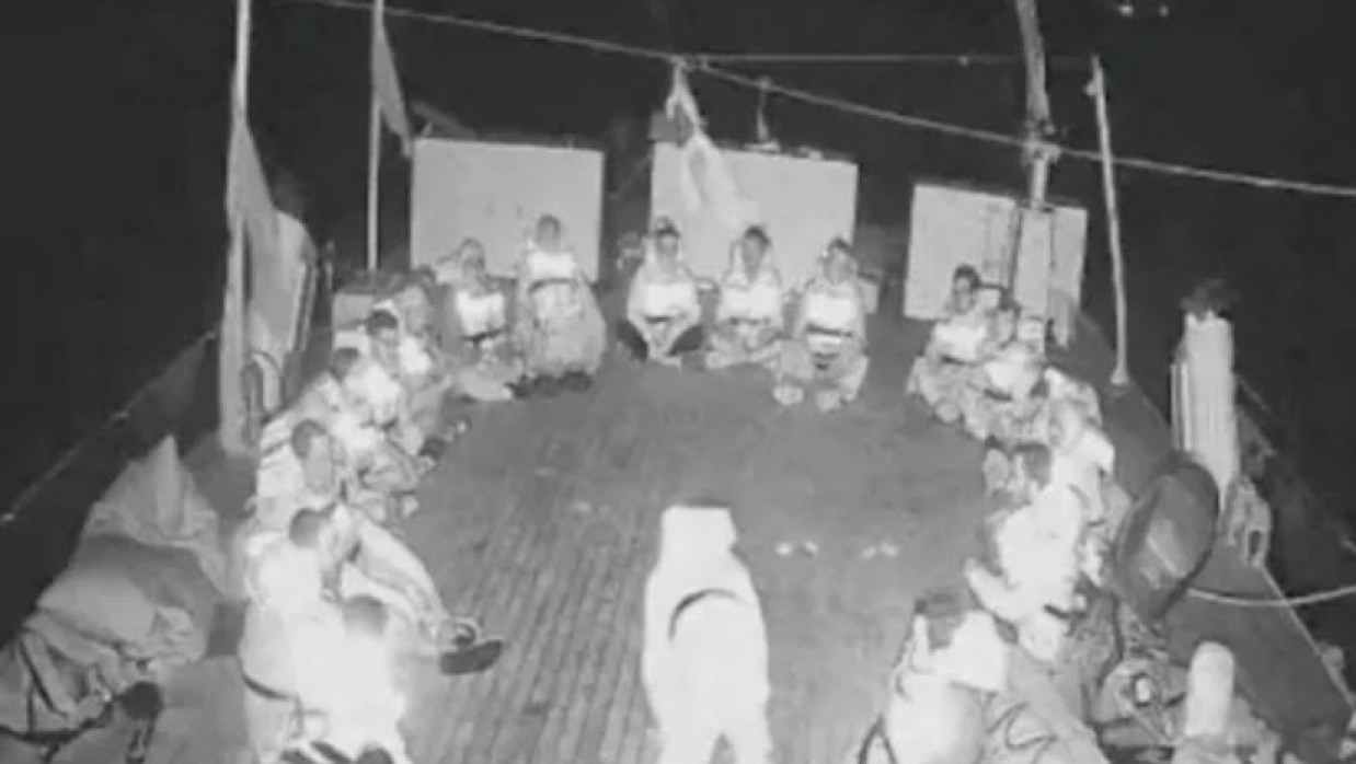 সুমুদ ফ্লোটিলার আমলা জাহাজের ভিডিও ফুটেজ/ গতকালকের (১ অক্টোবর) ছবি