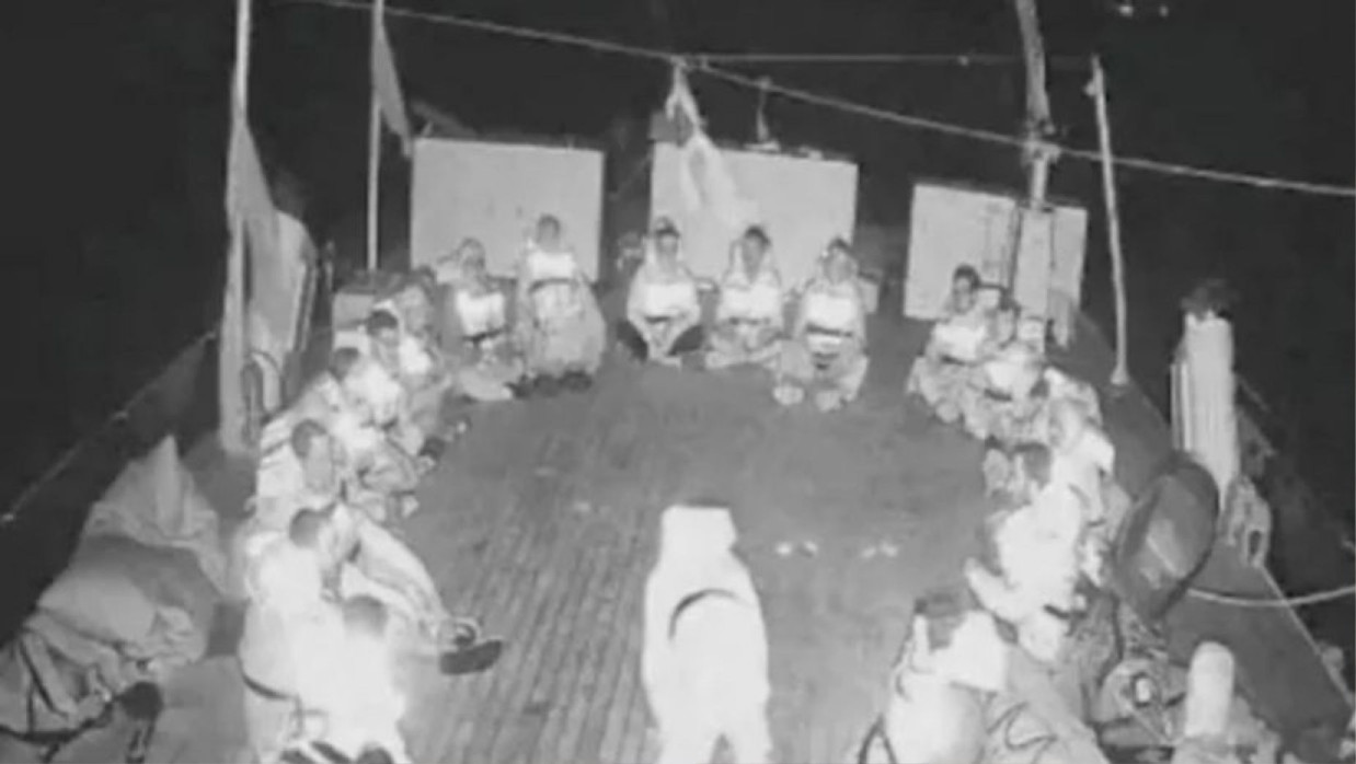 সুমুদ ফ্লোটিলার জাহাজের ভিডিও ফুটেজ