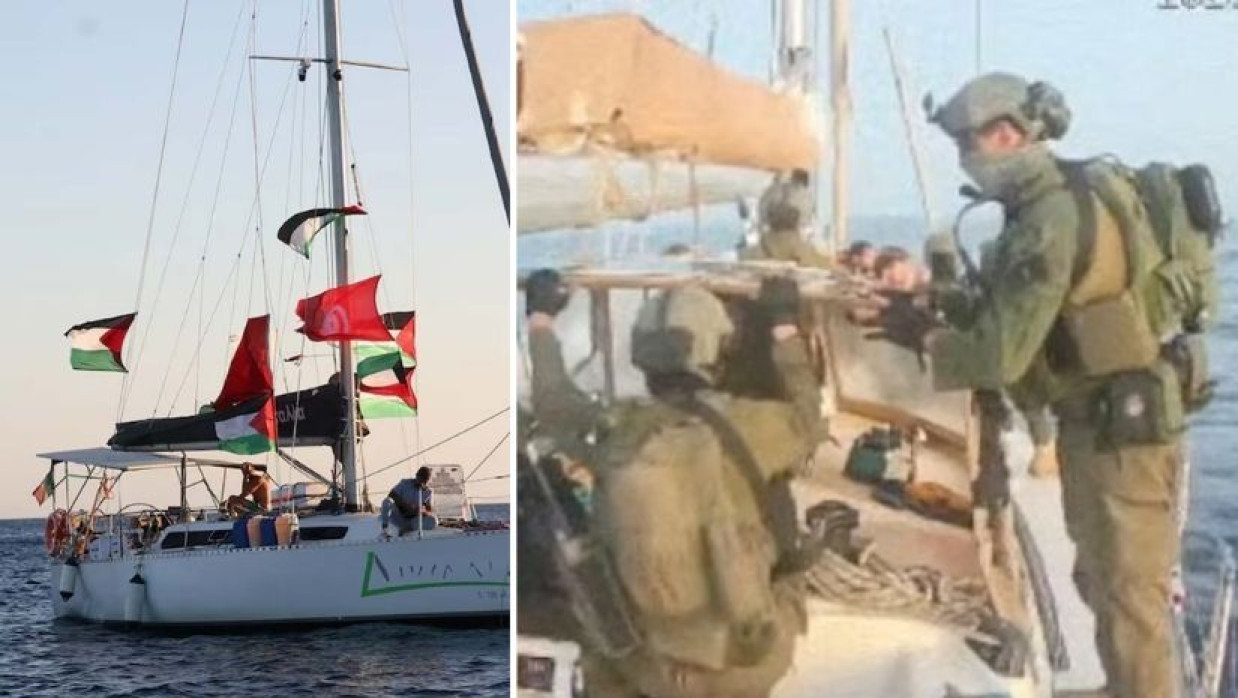 ইসরায়েলি নৌ কমান্ডোরা গ্লোবাল সুমুদ ফ্লোটিলার জাহাজগুলো আটক করে