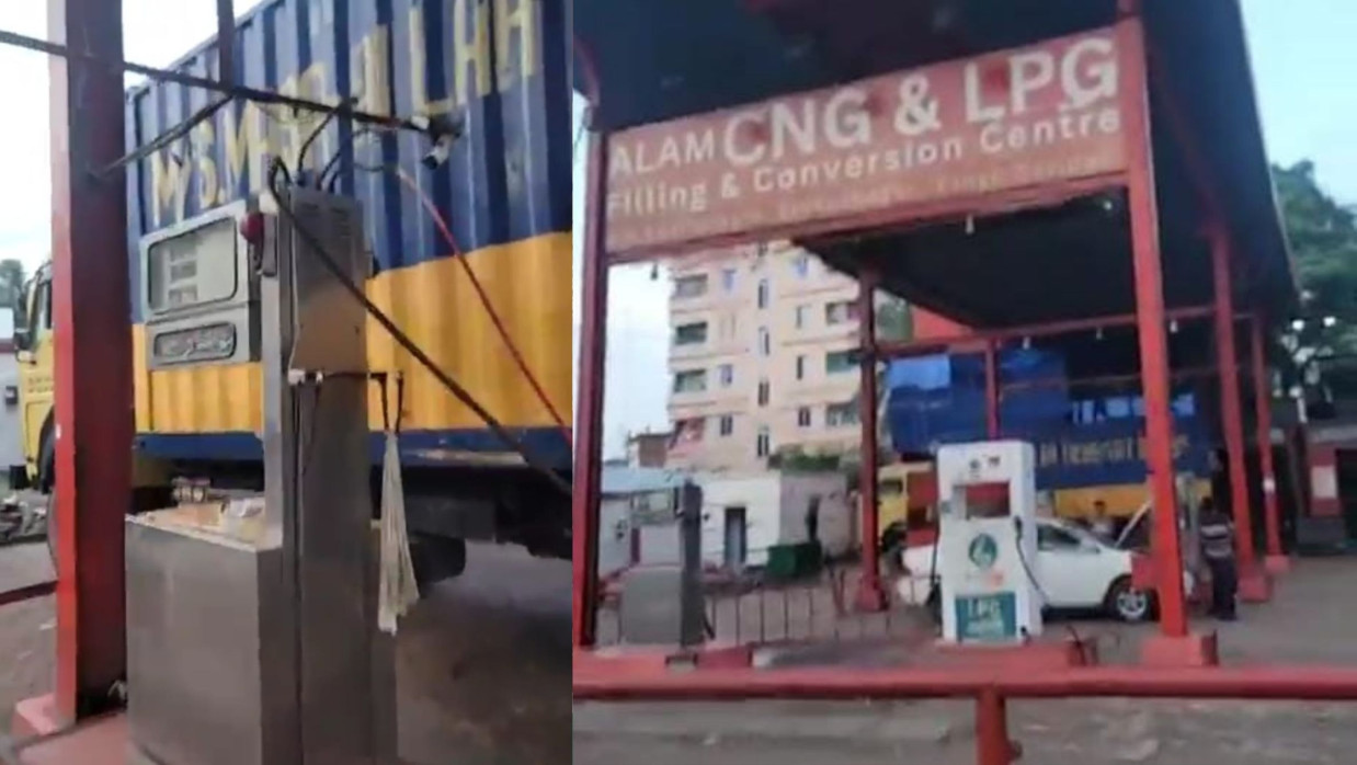 টঙ্গীতে সিএনজি পাম্প