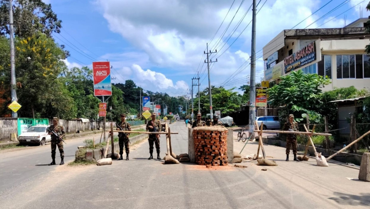 খাগড়াছড়িতে সেনাবাহিনীর অবস্থান 