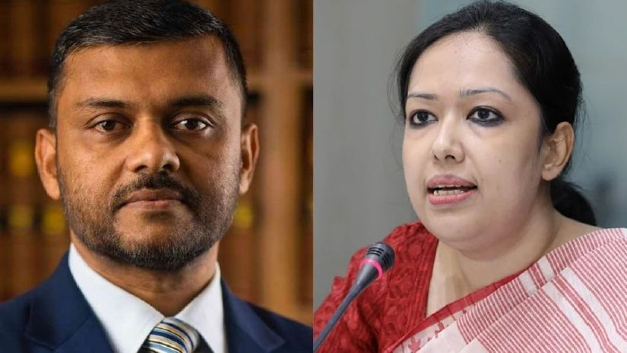 অ্যাডভোকেট শিশির মনির এবং ব্যারিস্টার রুমিন ফারহানা