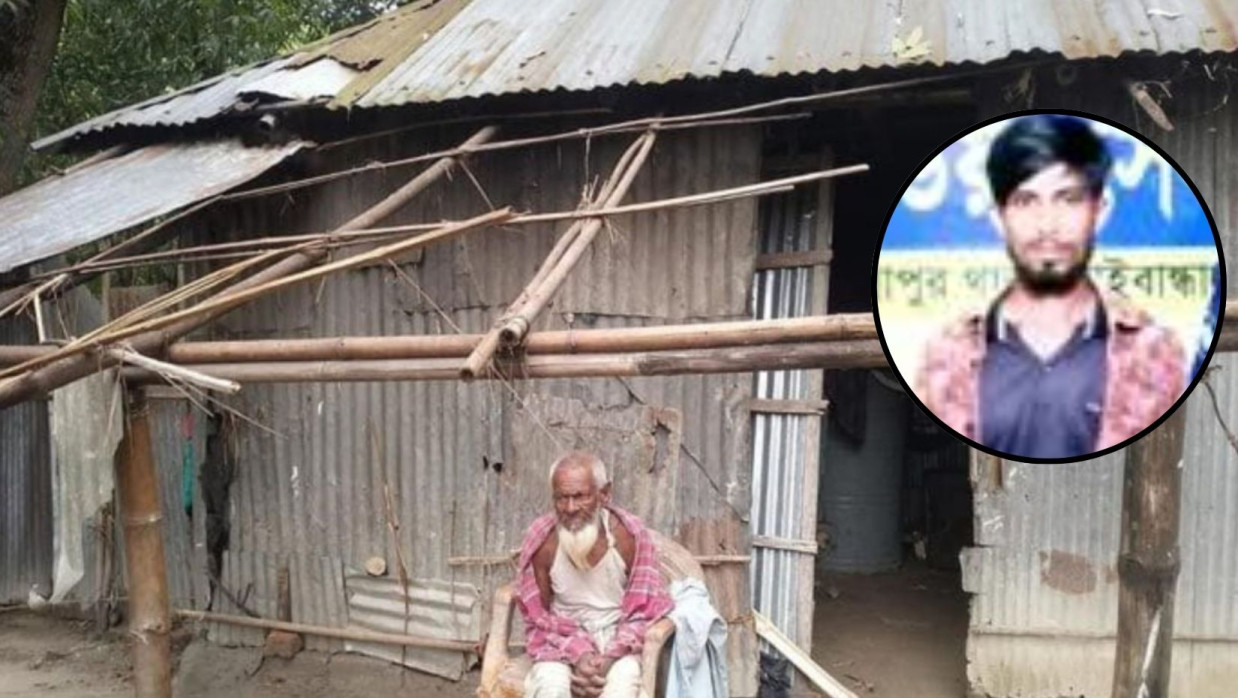 বসতঘরের ছাউনি খুলে নেওয়া সেই যুবক গ্রেপ্তার