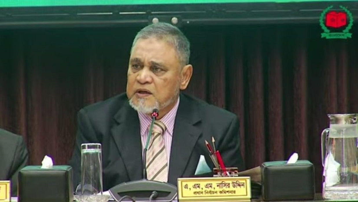 প্রধান নির্বাচন কমিশনার এএমএম নাসির উদ্দিন
