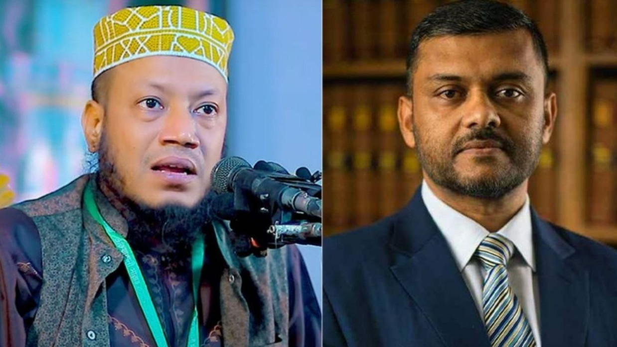 মুফতি আমির হামজা ও অ্যাডভোকেট মোহাম্মদ শিশির মনির 