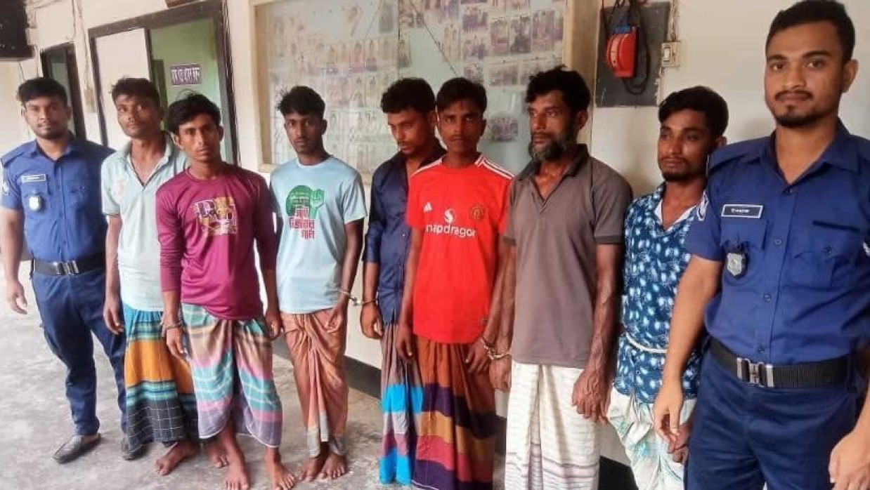 আটককৃত জেলেরা