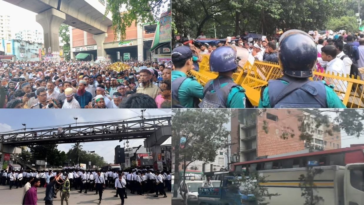 প্রেসক্লাব, শাহবাগ ও সায়েন্সল্যাব অবরোধ