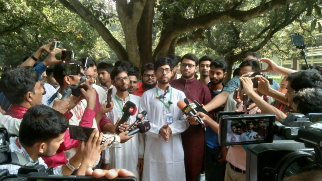 সম্মিলিত শিক্ষার্থীজোটের ভিপি পদপ্রার্থী মোস্তাকুর রহমান জাহিদ