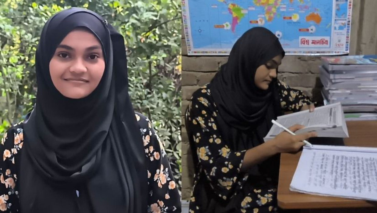 ফেনীর ফুলগাজীতে একমাত্র জিপিএ-৫ পাওয়া তানজিলীনা 