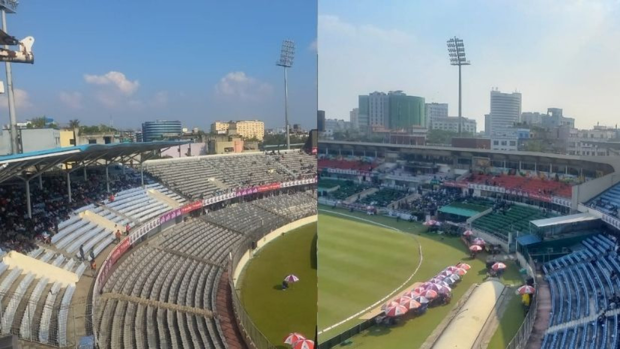 দর্শকশূন্য স্টেডিয়াম