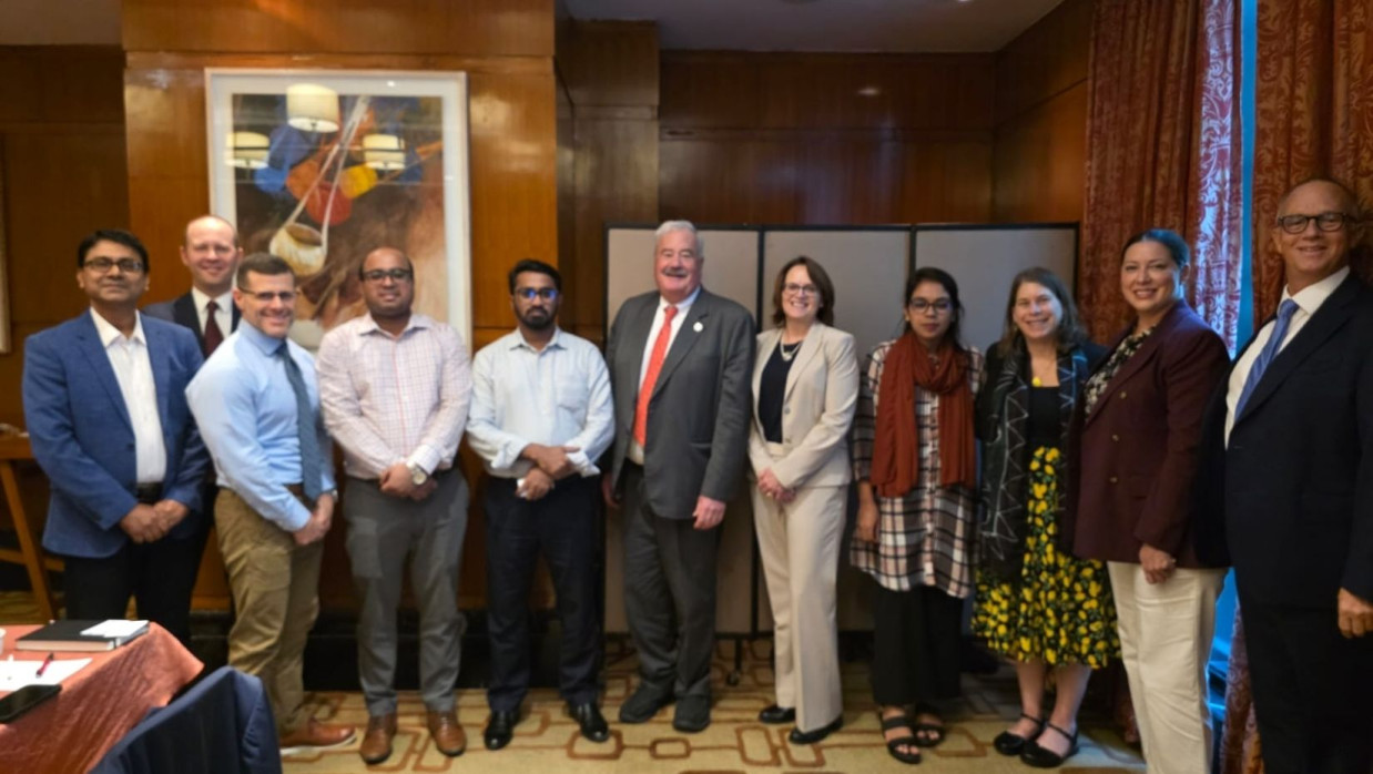 আইআরআই প্রি ইলেকশনের সাথে গণঅধিকার পরিষদের নেতারা