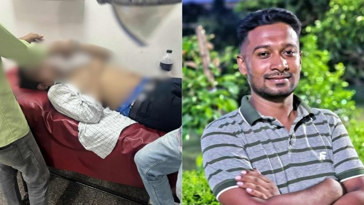 সাইফুল ইসলাম সাব্বির (বাঁয়ে) ও রাজু মিয়া