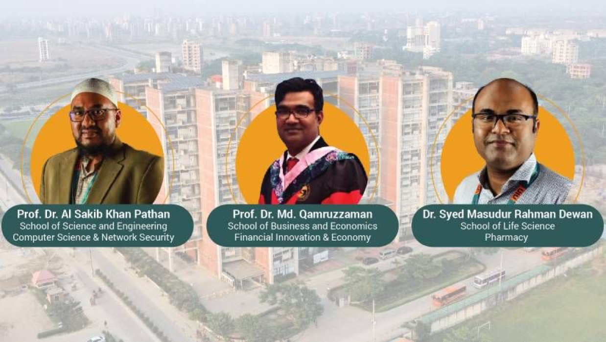 বিশ্বের সেরা ২ শতাংশ বিজ্ঞানীর তালিকায় জায়গা পাওয়া ইউআইইউর তিন শিক্ষক
