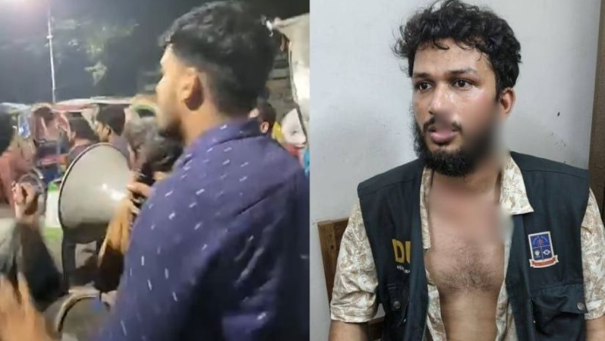 ক্যাম্পাসে মিছিল ও হামলায় আহত এক