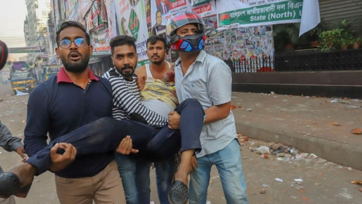 নয়াপল্টন মহাসমাবেশে সংঘর্ষ