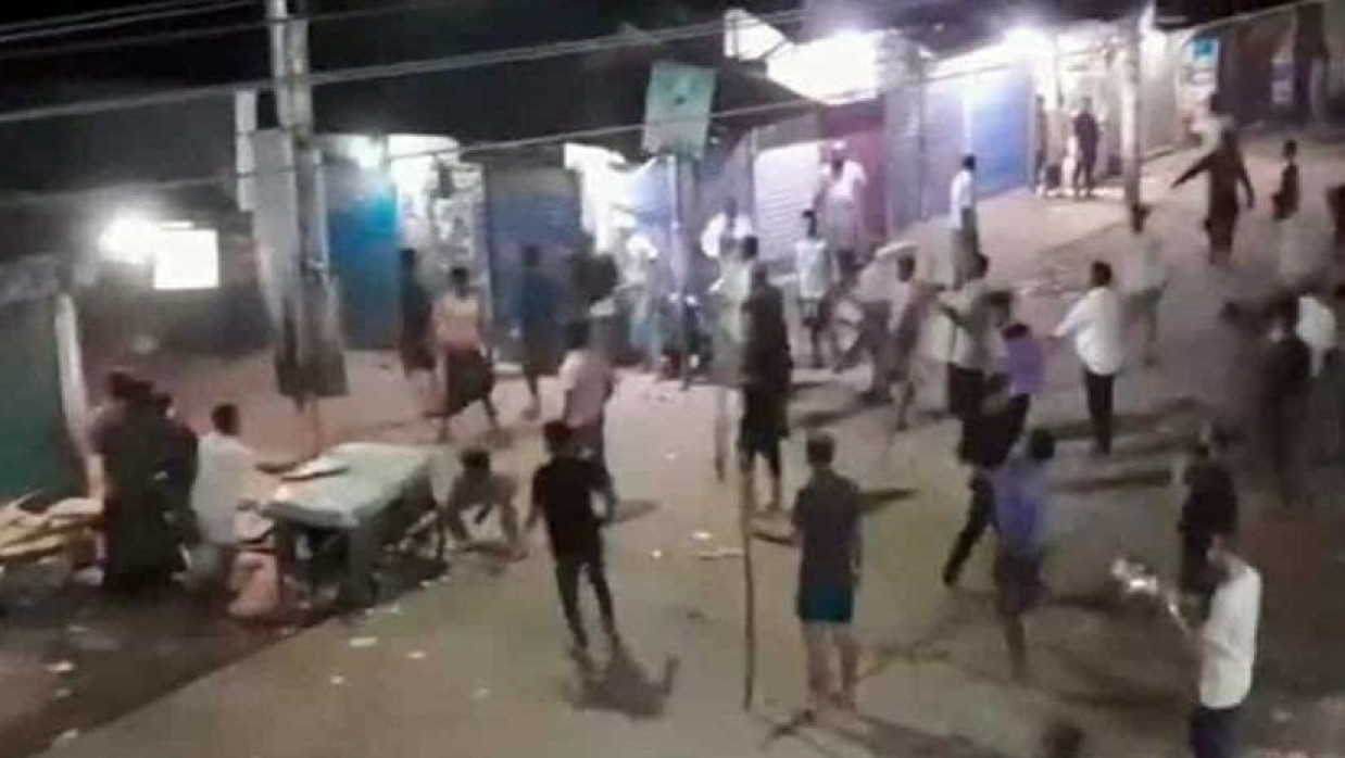 সংঘর্ষের সময়ের সিসিটিভি ফুটেজ