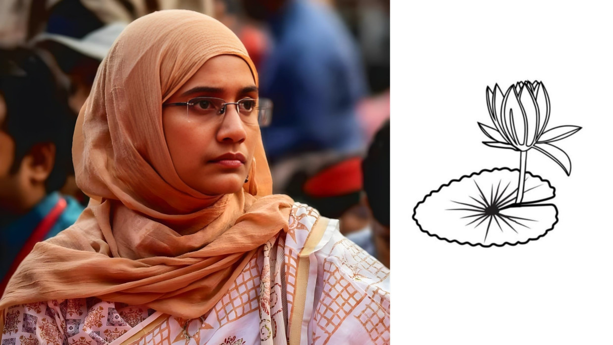 সামান্তা শারমিন ও যুক্ত হওয়া নতুন প্রতীক শাপলা কলি