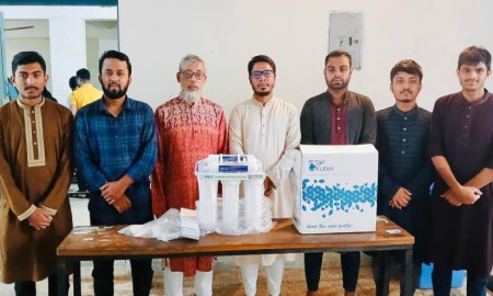 সিলেট সরকারি কলেজে ছাত্রশিবিরের উদ্যোগে পানির ফিল্টার স্থাপন