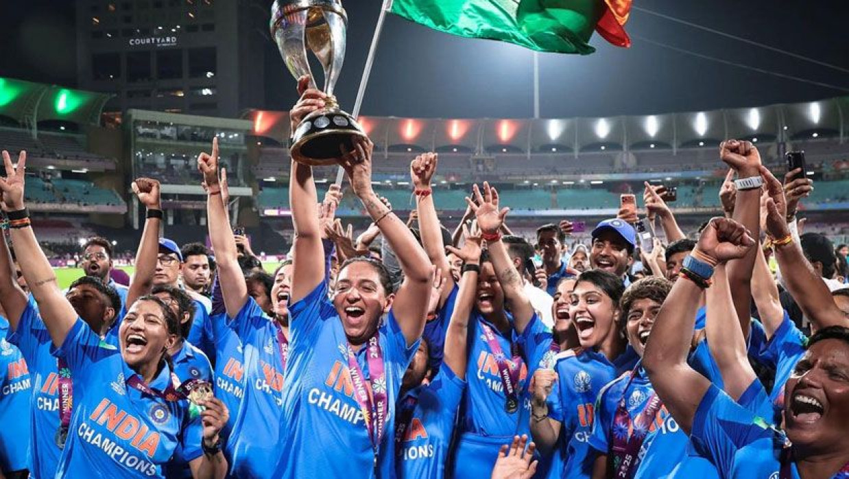 ভারতের শিরোপা উল্লাস