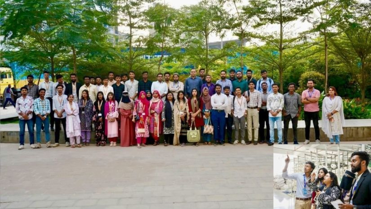 প্রিটি গ্রুপ পরিদর্শনে সোনারগাঁও বিশ্ববিদ্যালয়ের টেক্সটাইল ইঞ্জিনিয়ারিং বিভাগের শিক্ষার্থীরা