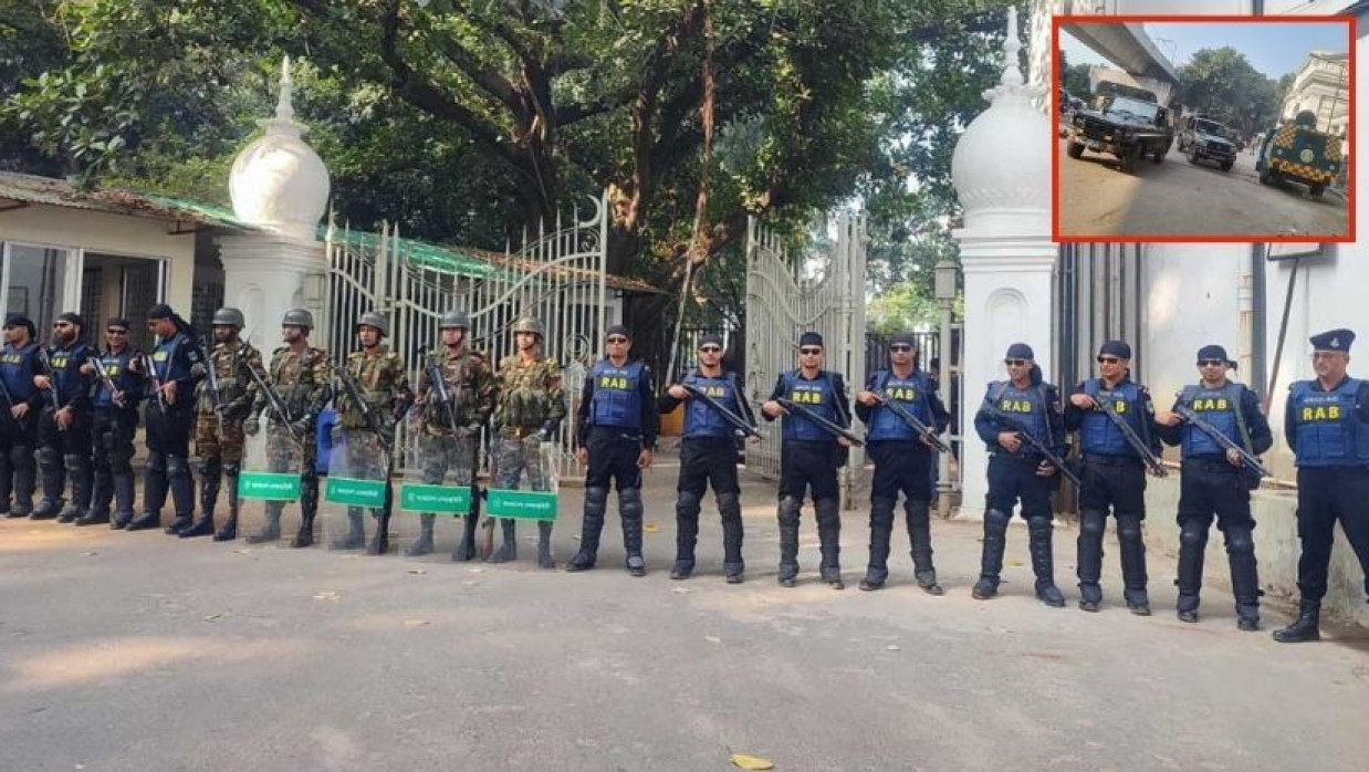 সেনাবাহিনী ও পুলিশের সদস্যরা অবস্থান নিয়েছেন