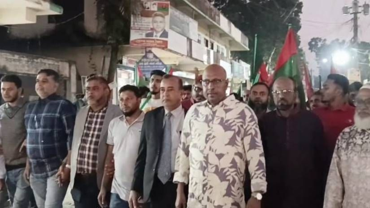 বিএনপির বিক্ষোভ মিছিল