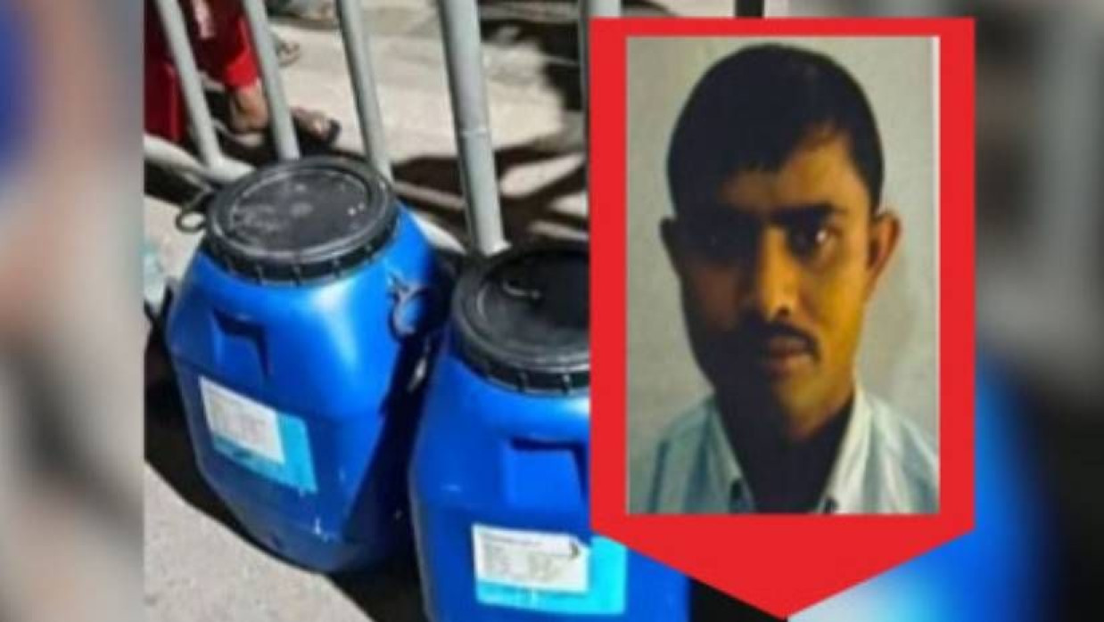 লাশের টুকরা ড্রাম ও  মো. জরেজ