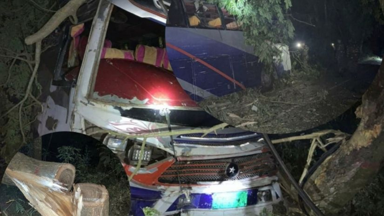 রাস্তায় গাছ ফেলে অবরোধের চেষ্টা