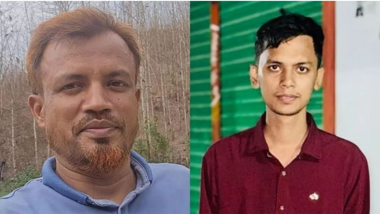 বামে নিহত বিএনপি নেতা আবুল কালাম জহির