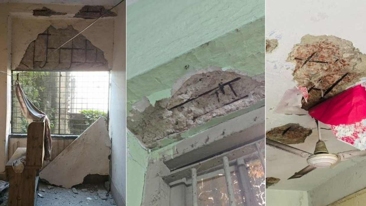 সোহরাওয়ার্দী মেডিকেল কলেজ ও ঢাকা মেডিকেল কলেজের হোস্টেলের ক্ষয়ক্ষতির চিত্র